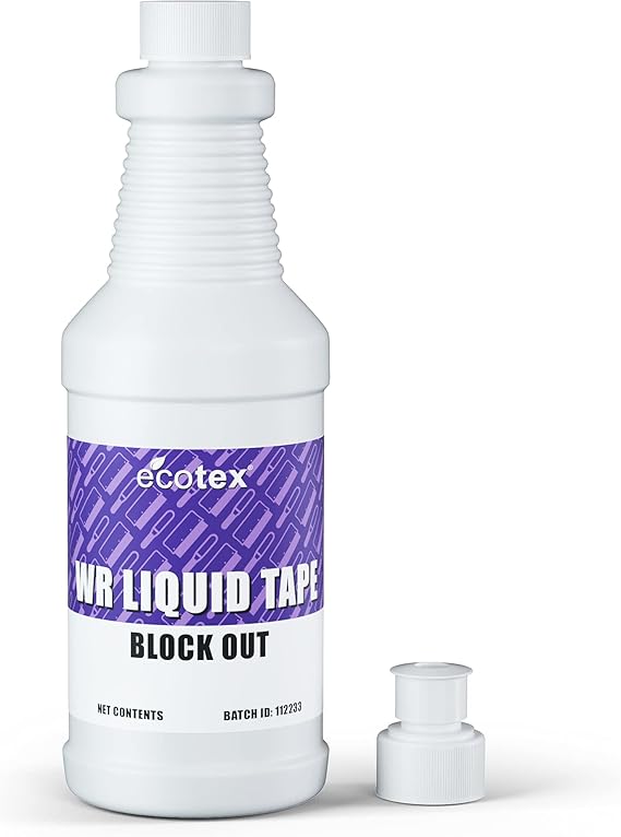 Ecotex WR Liquid Tape Block Out - Screen Printing Screen Filler, 1 Pt