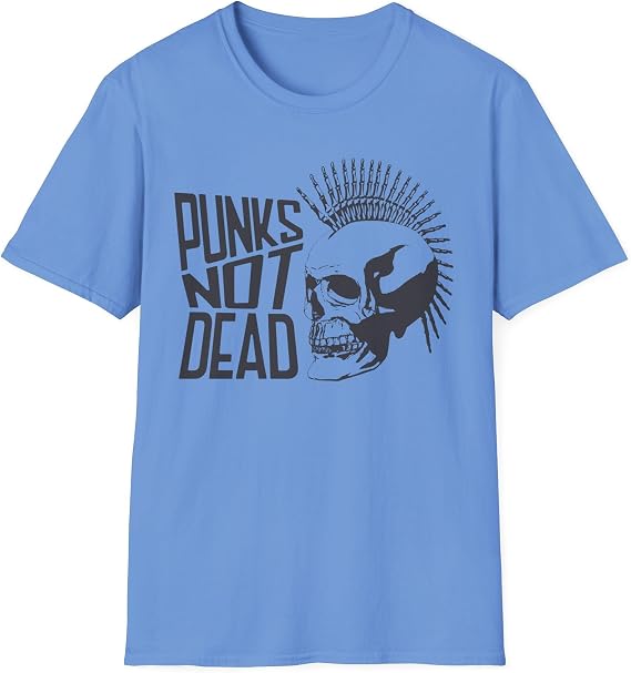 Punks Not Dead Tee Punk Rock Music Legacy Grunge Style Rebel Streetwear Unisex Softstyle T-Shirt