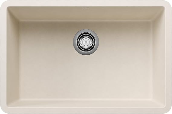 BLANCO 527403 Precis 27" Undermount Single Bowl Kitchen Sink - Soft White
