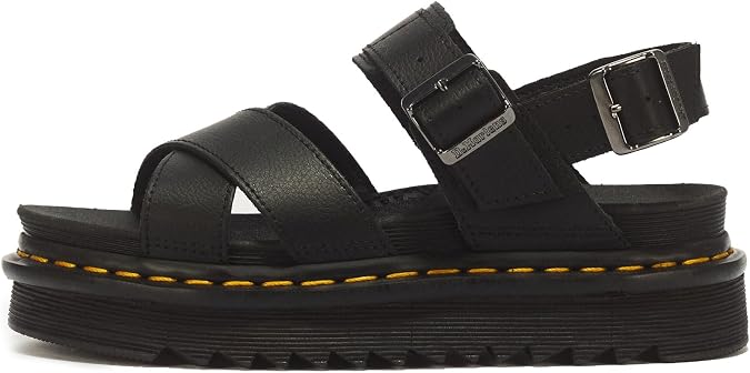 Dr. Martens Womens Voss II Leather Strap Sandal