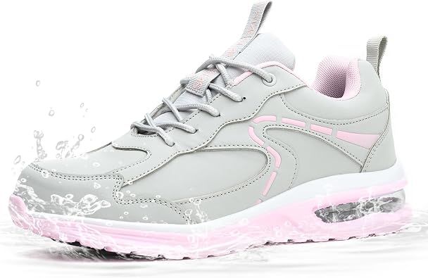 Stasslang Women's Waterproof Steel Toe Work Safety Shoes, Non-Slip, Puncture-Proof, Comfortable, Lightweight, Fashion Footwear, Construction, Industrial Shoes