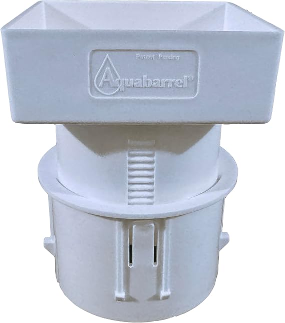 4x4x4 Downspout Adapter (White) Adjustable