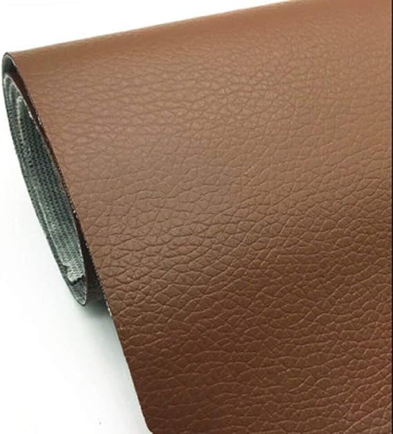 YABINA 137 x 100 cm Self Stick No Ironing Sofa Repairing Leather PU Fabric Patches Scrapbook Badges (Light Brown)