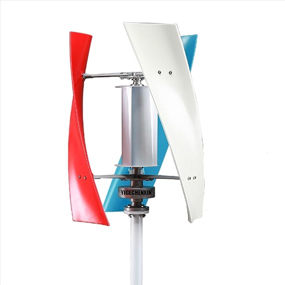 Vertical Noiseless Home Garden Vertical Wind Turbine Generator Kit, 3000W 12V 24V 48V 220V Three Phase AC Wind Turbine W/Controller