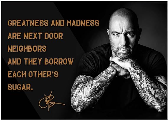 Joe Rogan Experience Motivational Poster Quote Inspirational Posters Quotes Classroom Posters Comedian Standup Boxing MMA Rogen Merch Movie Awards Autograph Homeschool Movies Podcast Martial Arts P083