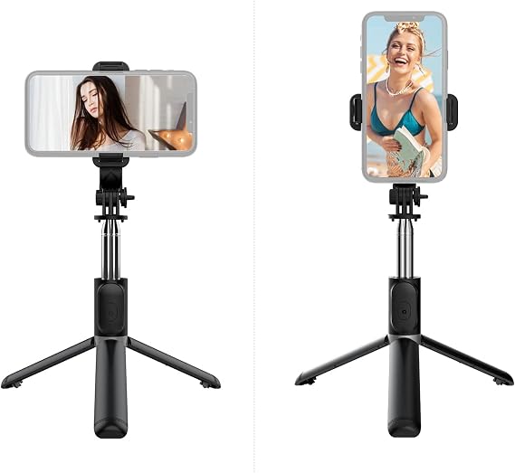 KuzeyStore Led Işıklı Katlanabilir Çok Fonksiyonlu Kablosuz Bluetooth Kumandalı Tripod Selfie Çubuğu, Vlog, Video, Grup Fotoğraf, Özçekim