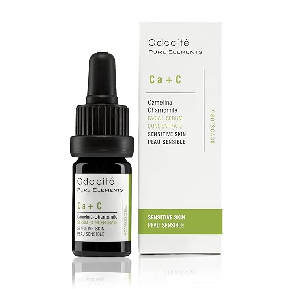 Odacite Anti Aging Serum Concentrate with Camelina + Chamomile, For Sensitive Skin Glow - Lightweight and Hydrating Facial Oil for Redness, Sensitivity & Irritation - 0.17 fl. oz