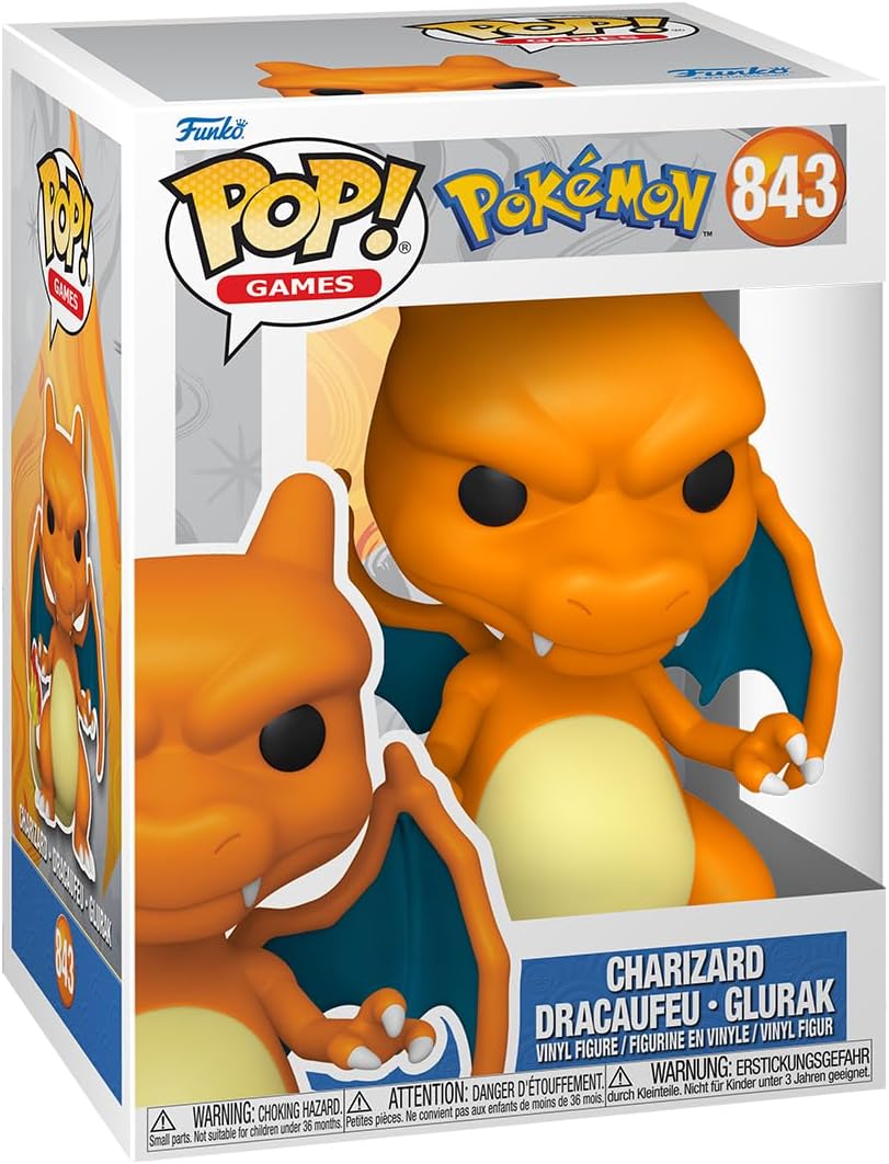 Funko Pop Games: Pokemon - Charizard(EMEA) Figure