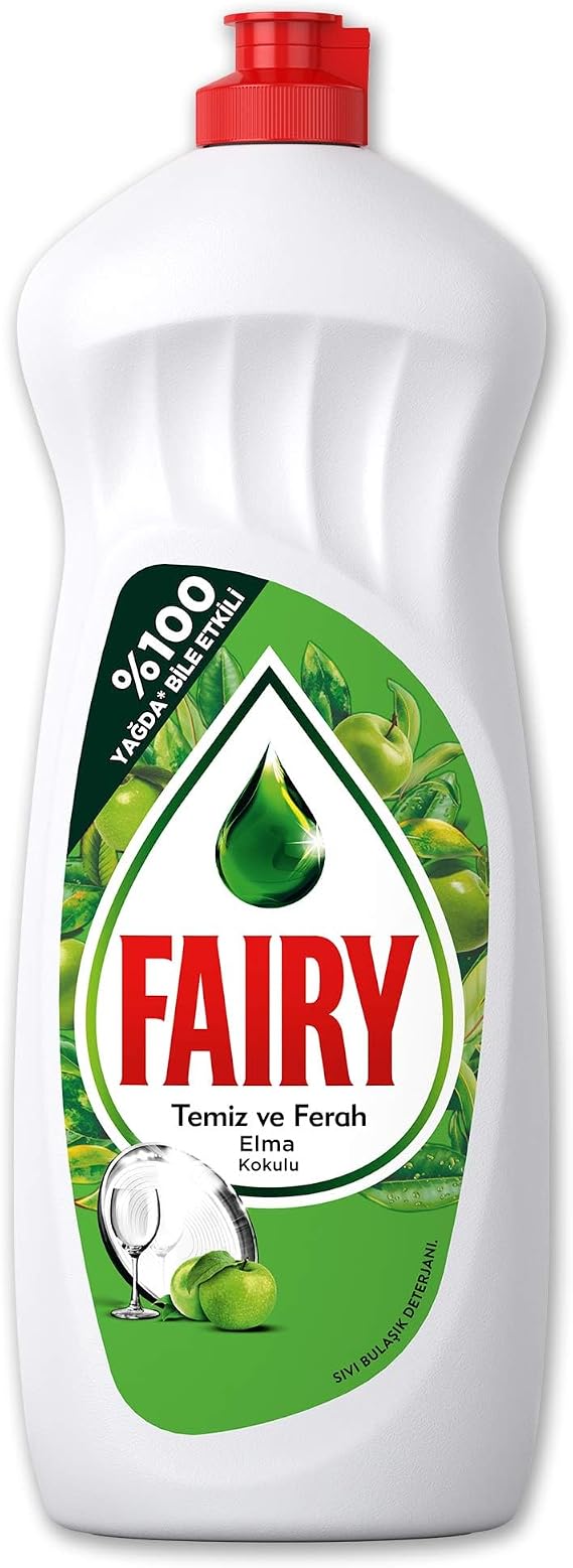 Fairy Temiz & Ferah Sıvı Bulaşık Deterjanı 650 ml Elma Kokulu