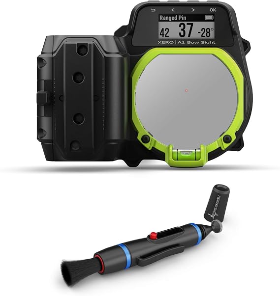 Garmin Xero A1 Bow Sight, Auto-ranging Digital Sight with Wearable4U Lens Cleaning Pen Bundle
