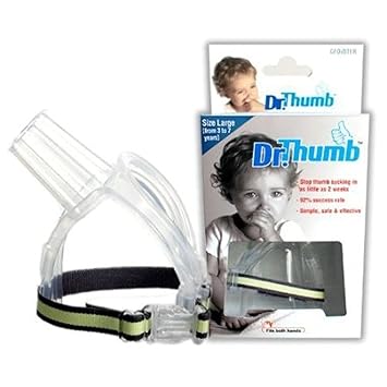 Dr Thumb for Thumb Sucking Prevention and Treatment, Stop Thumb Sucking Today Large 3-7 years