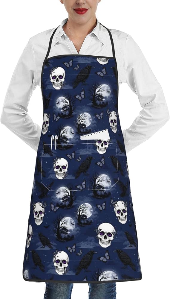 Adjustable Bib Apron for Cooking, Baking