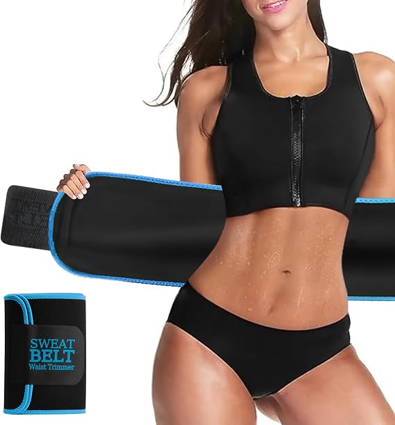 AMZBOSS Waist Trainers for Women Belly Fat, Waist Sweat Band for Women | Sweat Waist Trainer for Women, Belly Band Sweat Belt, Sweat Band for Stomach Weight Loss, Belly Wrap Waist Trimmer