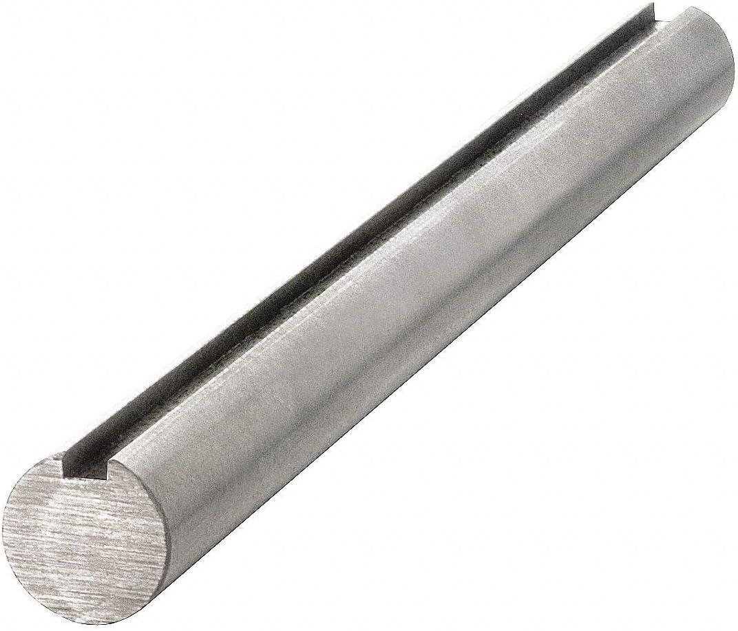 Carbon Steel Grade 1045 Keyed Shaft, 2-316 Diameter, 12 x 14 Keyway, 6 Length - 2 316 GKS-1045-6
