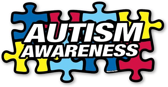 Magnet America Autism Awareness Puzzle Piece Magnet is 4" x 8" Made for Vehicles and Refrigerators