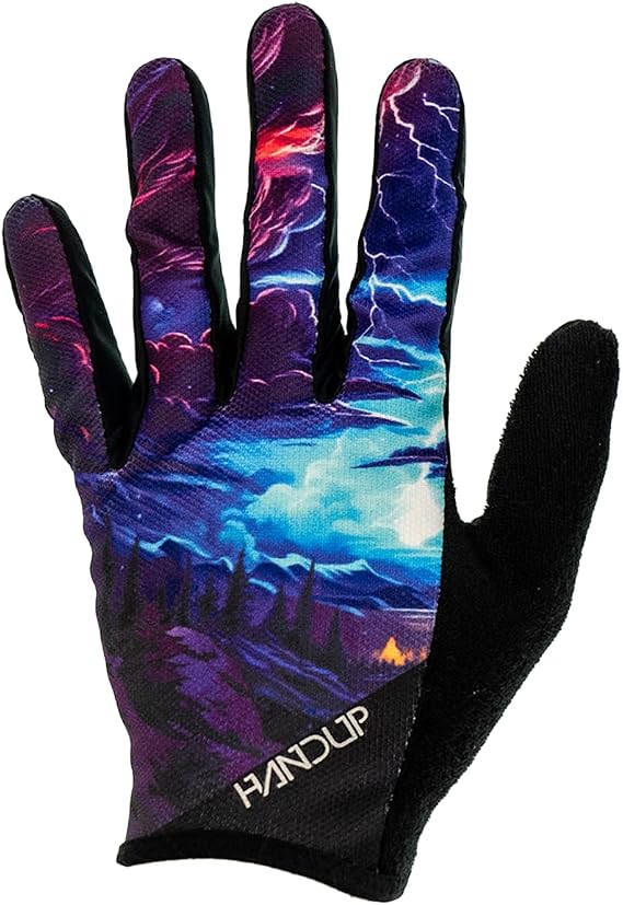 Handup Most Days Full Finger Lightweight Anti-Slip Breathable Mountain Bike MTB Bicycle Enduro Downhill XC Cycling Motocross Unisex Gloves (Storm Shred, X-Large) | cycling-gloves
