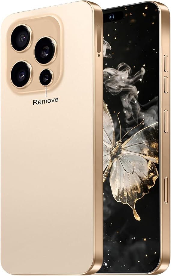 16 PM Smartphone Unlocked Cell Phone, 6.99 HD Screen (Deep Gold)