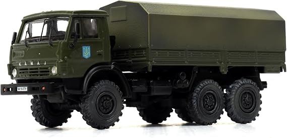 Kamaz 4310 Transport Truck Green (Weathered) Ukrainian Ground Forces 1/72 Diecast Model by Legion LEG-12061LD