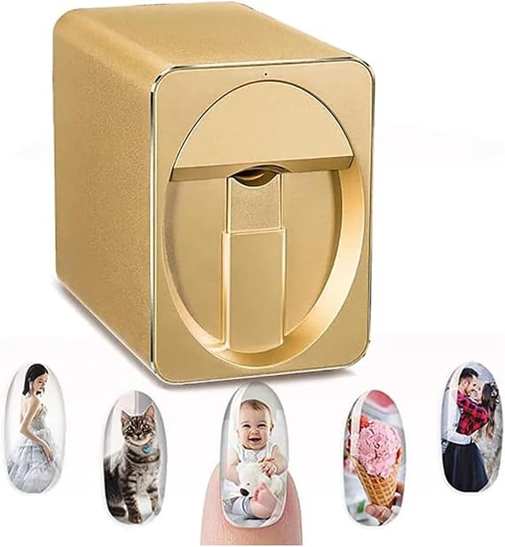 3D Smart Automatic Nail Printer Machine,Multifunction Portable Mobile Nail Painting Machine for Kid/Nail Studio/Manicurist/Nail Lovers,Endless Design Possibilities
