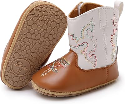 WILLFUN Baby Girls Boots with Tassels Infants Soft Sole Shoes Toddler Zipper Short Bootie