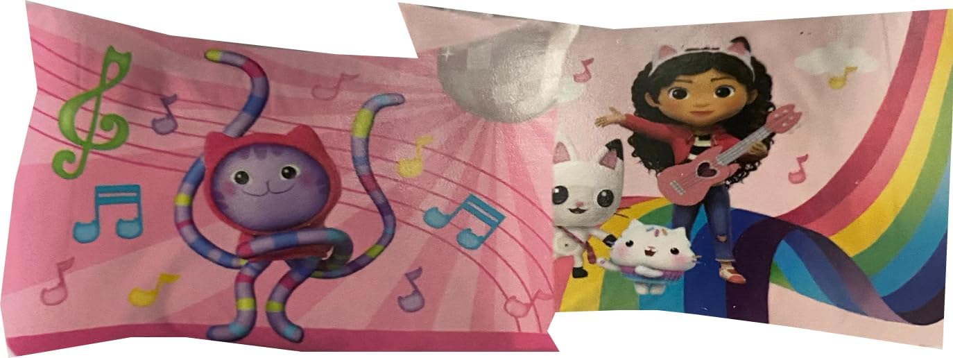 Franco Gabbys Dollhouse Kids Beauty Standard Reversible Pillowcase Cover 20x30 Official Gabbys Dollhouse Product