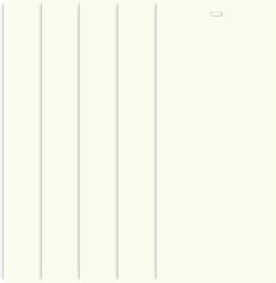 DALIX PVC Vertical Blind Replacement Slats Curved Off White 94.5 x 3.5 (10-Pack)