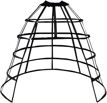 Cage Hoop Skirt Petticoat Dress Pannier 5 Hoops Bustle Cage Crinoline