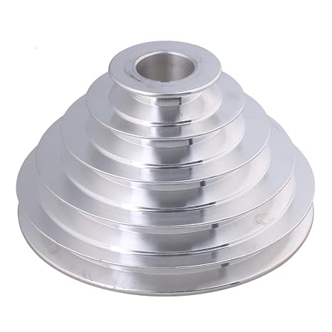 5 Stepped Pulley 28mm Bore | Aluminum Cone Pulley | 5mm Keywayed