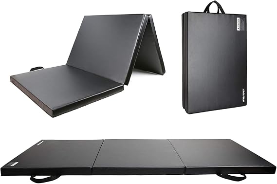 RitFit Upgraded Folding Exercise Mat, 2 Inch Thick Gymnastics Mat