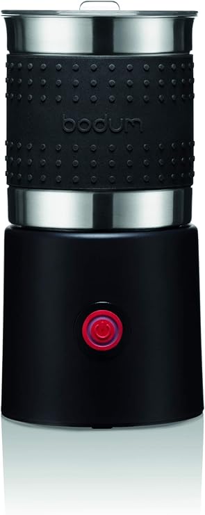 Bistro 13.5oz Bistro Barista Electric Milk Frother, Automatic Temperature Control, Boil-Dry Protection, Black