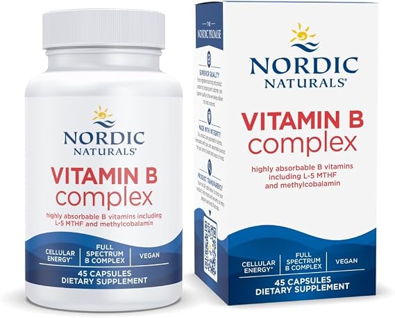 Nordic Naturals Vitamin B Complex, Energy Metabolism - 45 Capsules