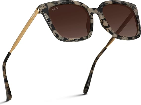 WearMe Pro Madison Women's Polarized Sunglasses, Oversized Square Frame