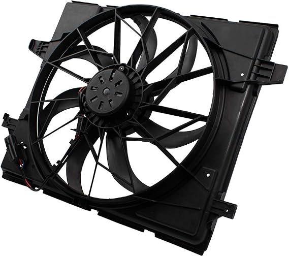 Brock Replacement Radiator Cooling Fan Assembly Compatible with 2011-2018 Durango Grand Cherokee w/Duty Cooling 55037992AD