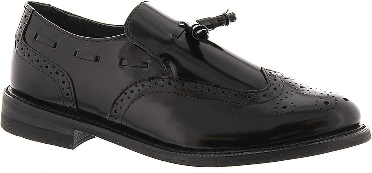 Men's Wingtip Slip-On, 11 3E US, Black