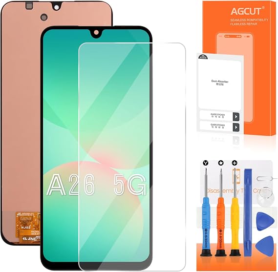 Original for Samsung Galaxy A26 Screen Replacement for Samsung A26 LCD Display SM-A266E SM-A266B SM-A266U LCD Digitizer Touch Screen Assembly Repair Parts No Frame(with Fingerprint)