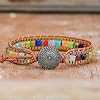Valkyrie Doğal Taş Renkli Mozaik Bileklik – El Yapımı Ayarlanabilir Vintage Kadın Bileklik