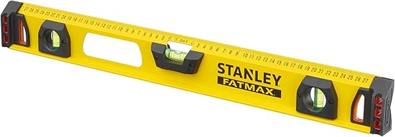 STANLEY FATMAX 60 cm Sole Level, 1-43-553 | Durable aluminum body, magnifying center vial, pencil included for fast marking, high precision