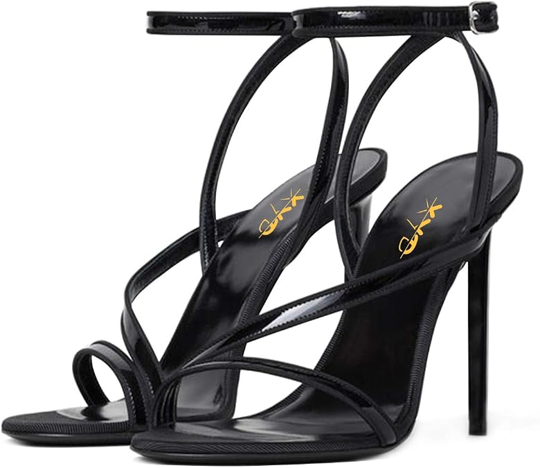 XYD Women Sexy Open Toe High Heel Strappy Sandals Gladiator Stiletto Ankle Straps Office Dress Party Shoes