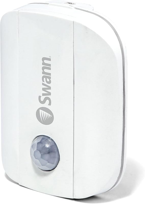 Swann Wireless Motion Alert Sensor Unit Easy Installation Both Indoors & Outdoors with Weatherproof Design, No Hub Required. Detect Movement Up to 50ft Away Within 110 Degree Range,White