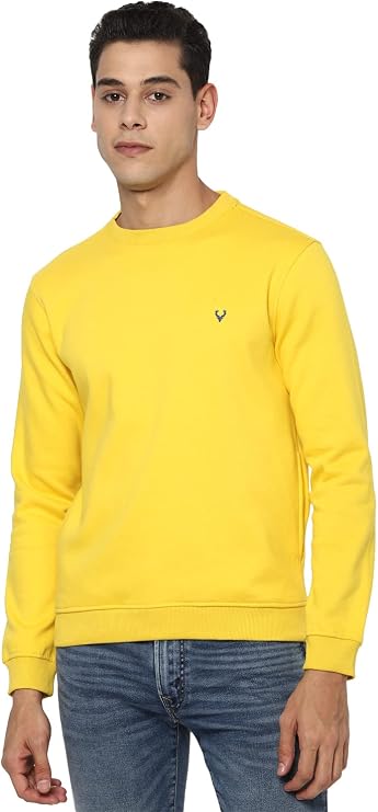 Allen Solly Men's Crew Neck Cotton Sweatshirt