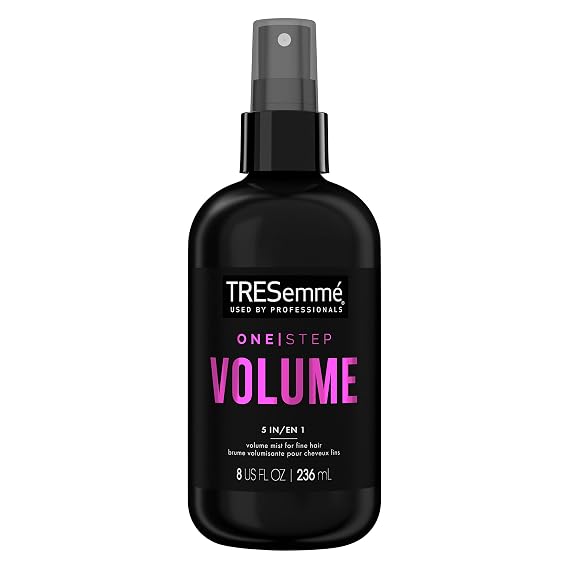 TRESemme One Step 5-in-1 Volumizing Hair Styling Mist For Fine Hair One Step Volume Hair Care Product for Soft, Weightless Volume 8 oz