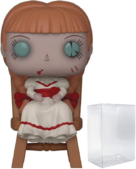 Funko The Conjuring: Annabelle - Annabelle in Chair Pop! Vinyl Figure (Bundled with Compatible Box Protector Case), Multicolor, 3.75 inches