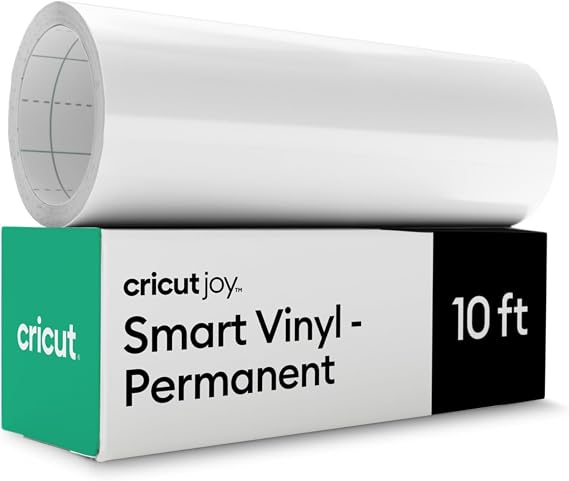 Cricut Smart Permanent Vinyl, White (5.5in x 10ft roll)