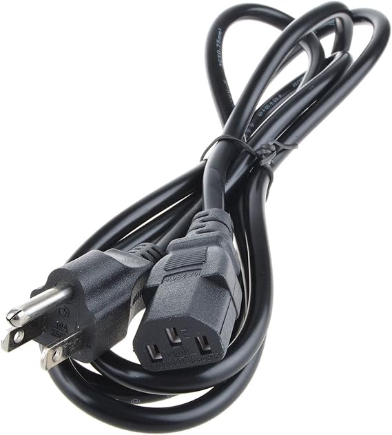 Digipartspower 6ft 3-Prong AC Power Wall Cord Cable for PlayStation 3 PS3 & XBOX360 Xbox 360
