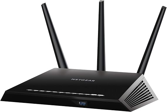 NETGEAR Nighthawk Smart Wi-Fi Router (R6900P) - AC1900 Wireless Speed (Up to 1900 Mbps), Up to 1800 Sq Ft Coverage & 30 Devices, 4 x 1G Ethernet and 1 x 3.0 USB Ports, Armor Security