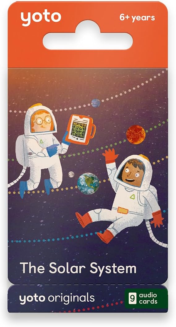 YOTO The Solar System - 9 Kids Educational Audio Cards, Ages 6+ | Screen-free space science audiobook cards for Yoto Player and Mini | interactive quizzes and stories | ages 6+ | kids gift