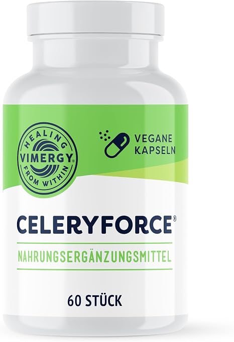 Vimergy Celeryforce® for Nerve Muscle & Cell Support 60 Servings with Magnesium Inositol L-Glutamine L-Taurine Choline Non-GMO Gluten-Free Vegan Paleo Kosher Soy-Free