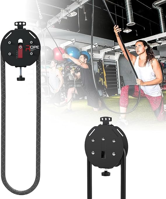 Rope Trainer Machine | Adjustable Resistance Pulley Cable System | Portable Workout Tool for Arm, Back & Grip Training | Functional Fitness Equipment