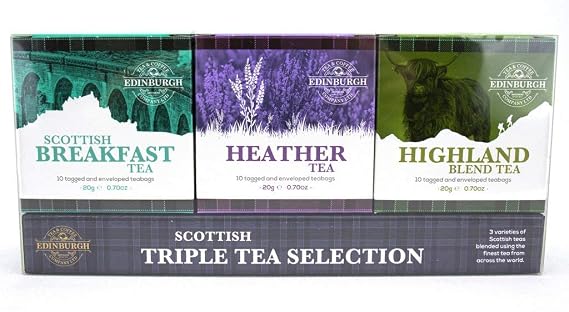 Edinburgh Tea Coffee Company LTD Scottish triple tea selection box