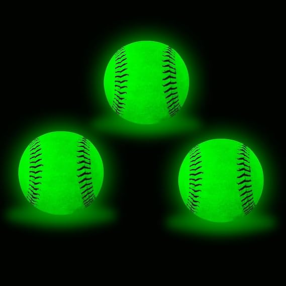 Light Up Baseball, Glow in The Dark Baseball Luminous Base Balls for Day & Night Games and Training Gift for Fans Games Official